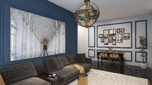 Oak Classic Residency Living Room